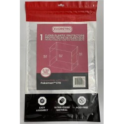 Evoretro Pack 1 boîte de protection en PET pour Pokémon ETB