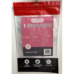 Evoretro Pack 1 boîte de protection en PET pour Pokémon ETB
