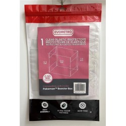Evoretro Pack 1 boîte de protection en PET pour Pokémon Booster Box