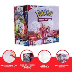 Evoretro Pack 1 boîte de protection en PET pour Pokémon Booster Box