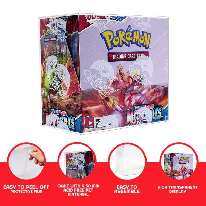Evoretro Pack 1 boîte de protection en PET pour Pokémon Booster Box