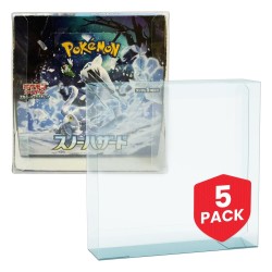 Evoretro PET Protectors 5-Pack for Pokémon Japanese Booster Box Large