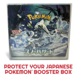 Evoretro Pack 5 boîtes de protection en PET pour Pokémon Booster Box Japonaise Grande
