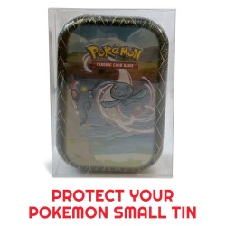 Evoretro Pack 5 boîtes de protection en PET pour Pokémon Small Tins 8x3x13cm