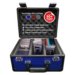 Evoretro valise TCG pour 90 Cartes X Bleu