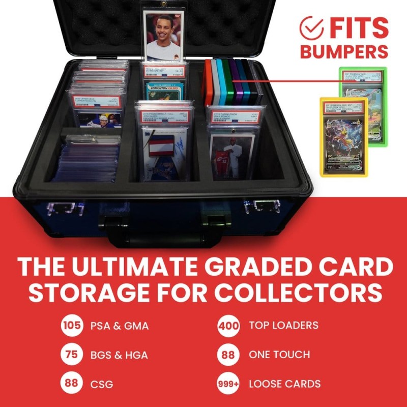Evoretro valise TCG pour 90 Cartes X Bleu