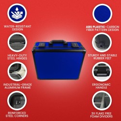 Evoretro valise TCG pour 90 Cartes X Bleu
