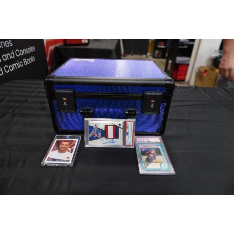 Evoretro Trading Card Storage Box for 90 Cards X Blue