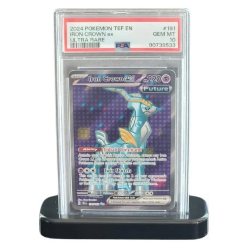 Evoretro Display Stand pour Slabs de Cartes Gradées PSA & CGC Noir