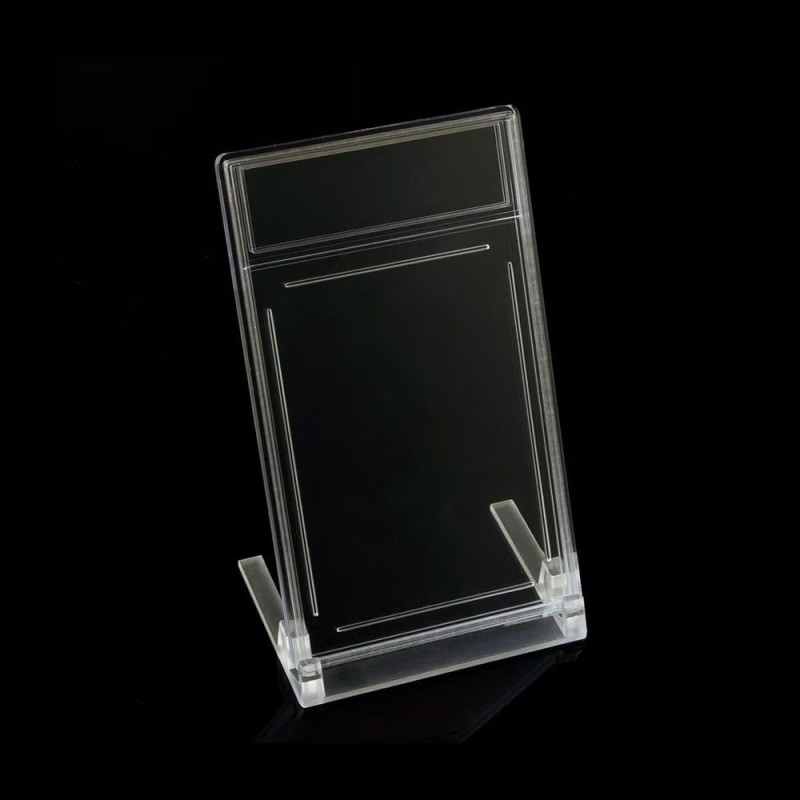 Evoretro pack 5 Display Stands pour Graded Cards Slabs Transparent