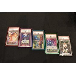Slab Case Protectors for PSA Graded Cards Red