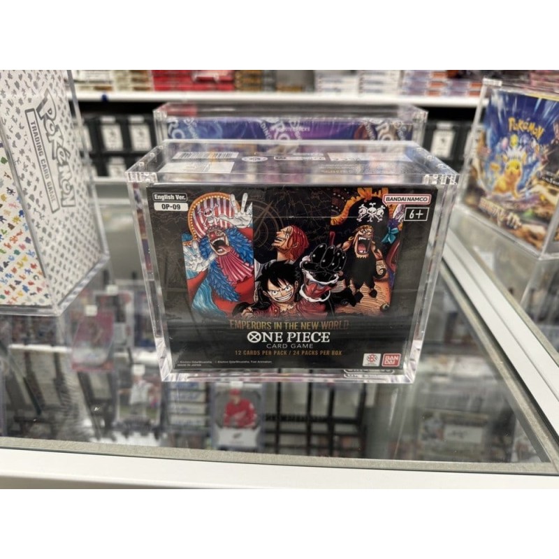 Evoretro Acrylic Display Case for Bandai One Piece TCG Booster Box (English)