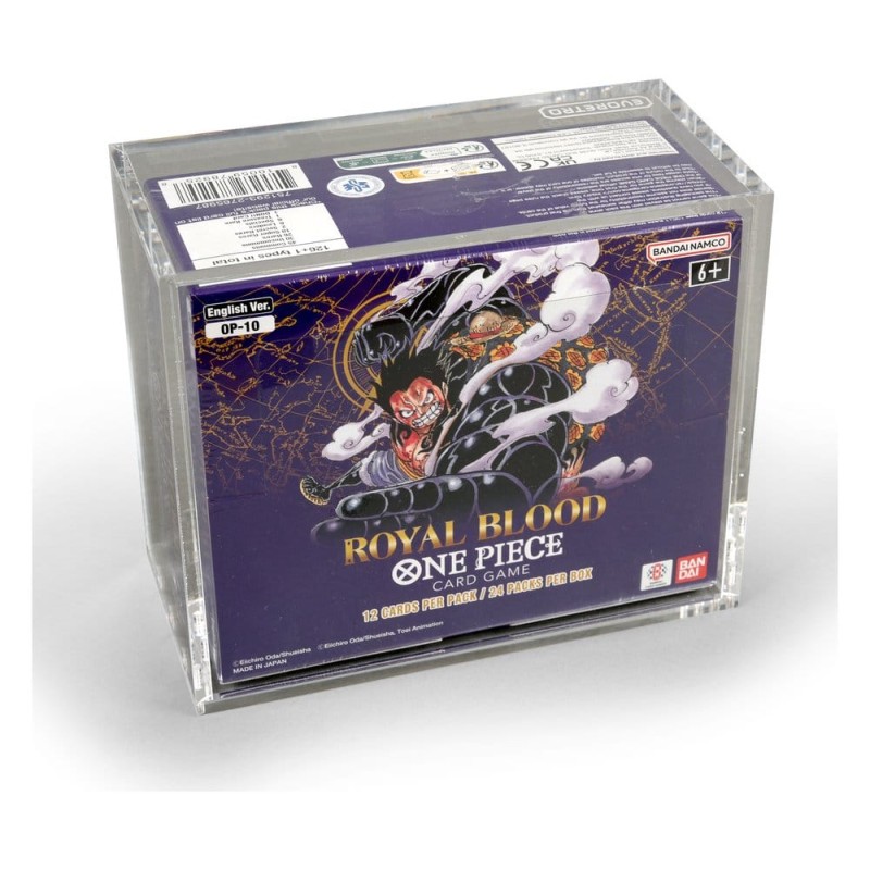 Evoretro Acrylic Display Case for Bandai One Piece TCG Booster Box (English)