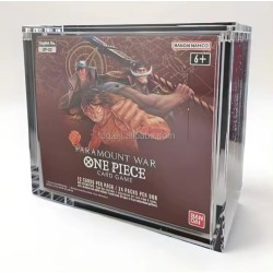 Evoretro Présentoir en Acrylique pour Grande Boîte de Boosters Bandai One Piece TCG (OP-02)