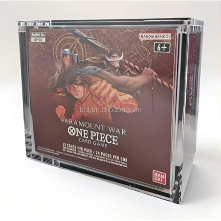 Evoretro Présentoir en Acrylique pour Grande Boîte de Boosters Bandai One Piece TCG (OP-02)