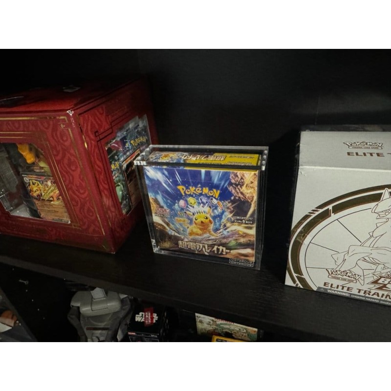 Evoretro présentoir vitrine acrylique pour Pokémon Grande Boîte de Booster Japonaise