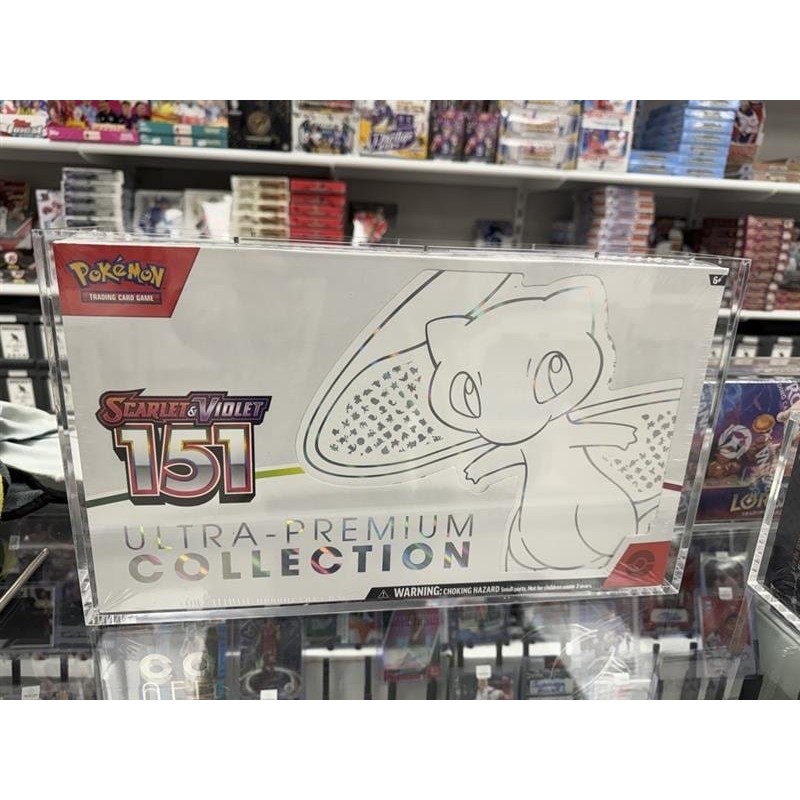 Evoretro présentoir vitrine en acrylique pour Pokemon 151 UPC Box et Mega Charizard X UPC Box 23 x 39 cm