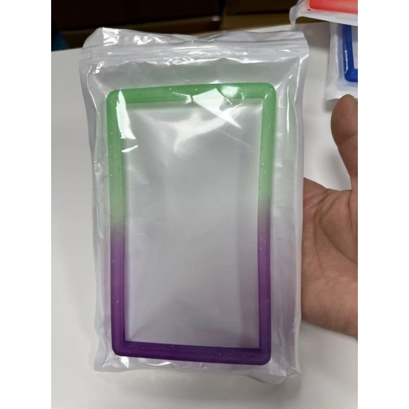 Evoretro Bumper pour Slab de Carte Gradée PSA Gradient Green-Purple Glitter