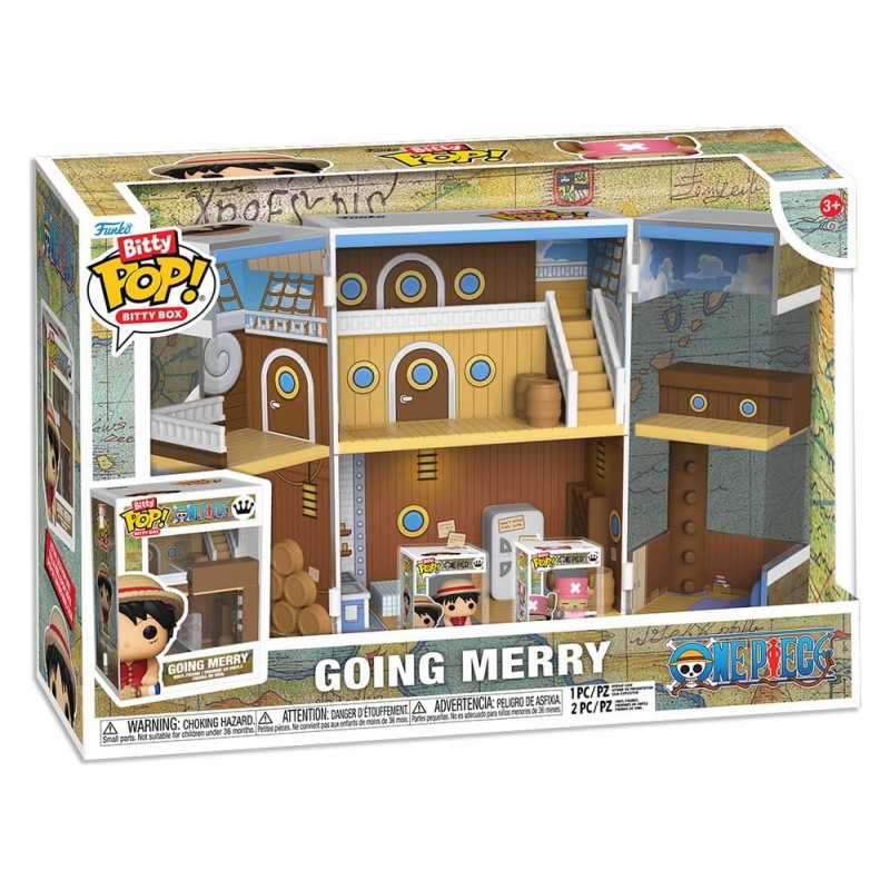 One Piece Bitty POP! Bitty Box Display with 2 Vinyl Figures Going Merry