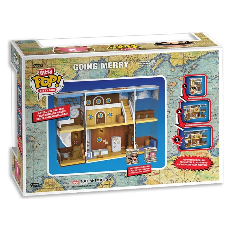 One Piece Bitty POP! Bitty Box présentoir avec 2 figurines en vinyle Going Merry