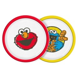 Sesame Street Plate Vintage Kids 2-Pack 22 cm
