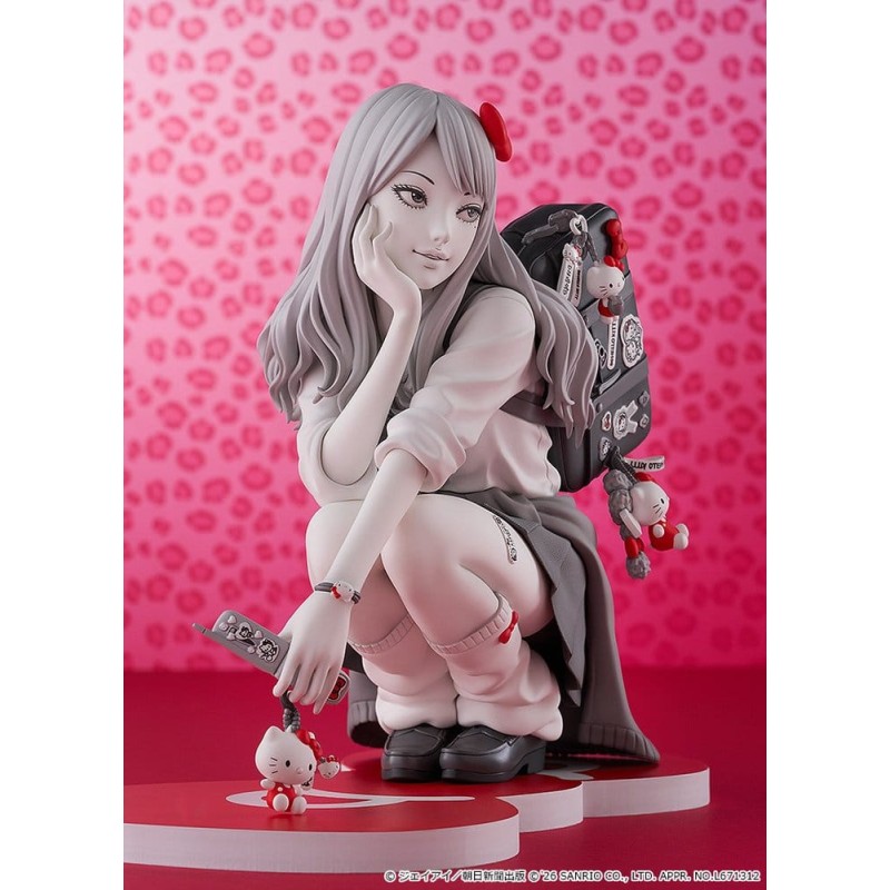 Junji Ito figurine PVC Gyaru Tomie x Hello Kitty 14 cm