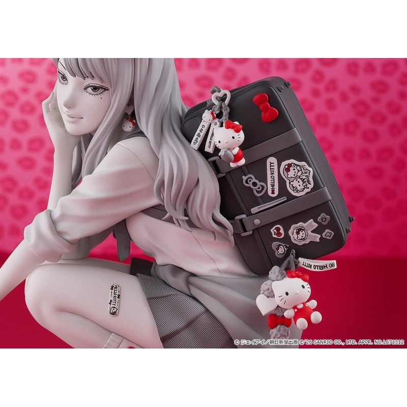 Junji Ito figurine PVC Gyaru Tomie x Hello Kitty 14 cm