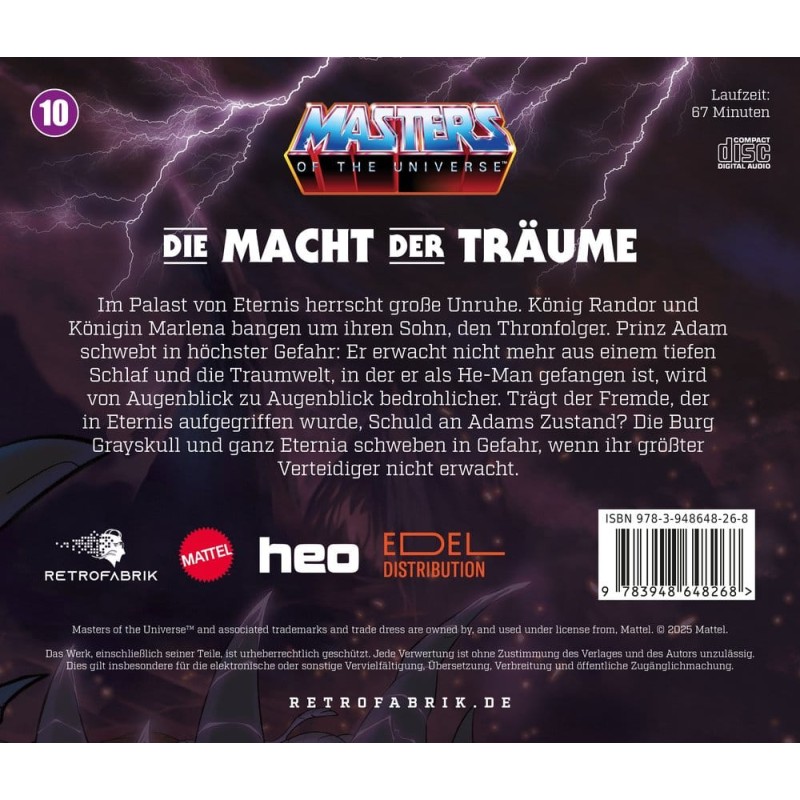 Masters of the Universe Radio Play CD Episode 10: Die Macht der Träume *Allemand*