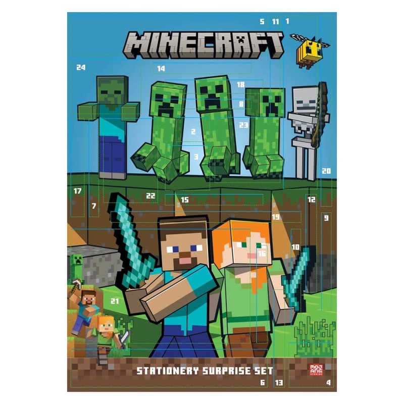 Minecraft (2027) Calendrier de l'Avent Présentoir (12)