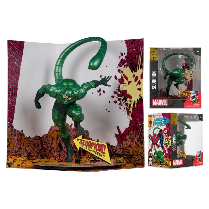 Marvel statuette PVC !/10 Scorpion (Metallic) (The Amazing Spider-Man no.318) (Gold Label) 18 cm