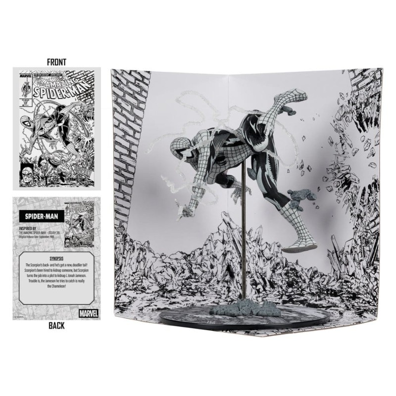 Marvel PVC Statue !/10 Spider-Man (Line Art) (The Amazing Spider-Man no.318) (Gold Label) 17 cm