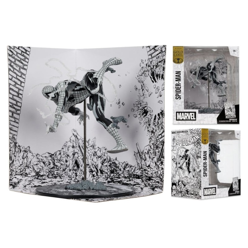 Marvel PVC Statue !/10 Spider-Man (Line Art) (The Amazing Spider-Man no.318) (Gold Label) 17 cm