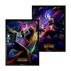 Riftbound: League of Legends TCG: Vendetta - Art Sleeves (2*50 Sleeves) - Vi vs Jinx