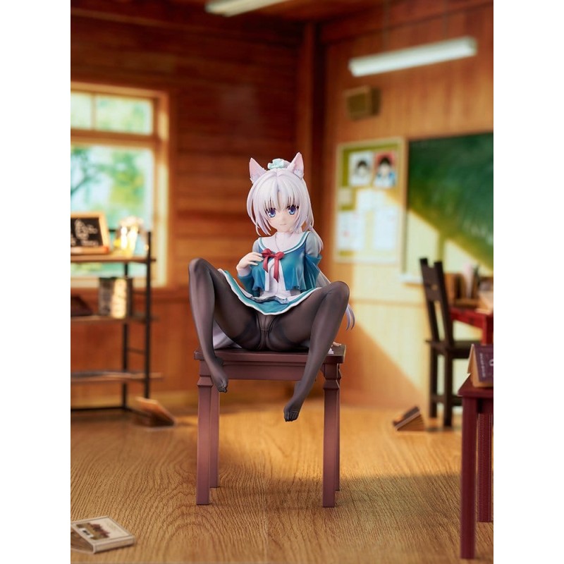 Senren*Banka figurine PVC 1/7 Yoshino Tomotake Animal Ears School Uniform Ver. 21 cm
