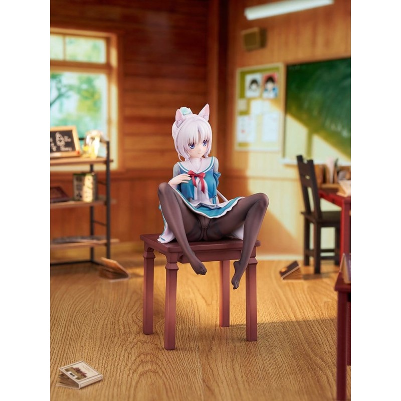 Senren*Banka PVC Figure 1/7 Yoshino Tomotake Animal Ears School Uniform Ver. 21 cm