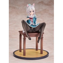 Senren*Banka PVC Figure 1/7 Yoshino Tomotake Animal Ears School Uniform Ver. 21 cm
