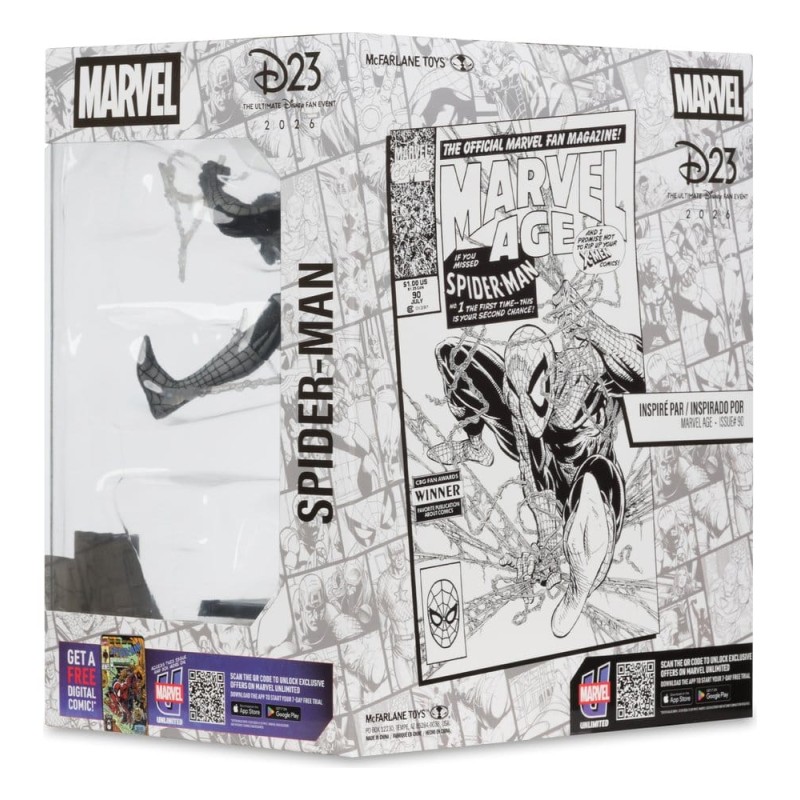 Marvel PVC Statue 1/10 Spider-Man (Marvel Age no.90) (Line Art) 18 cm