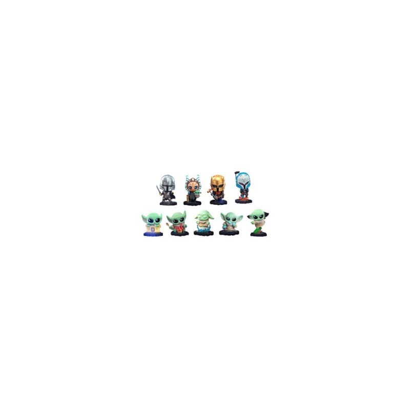 Star Wars The Mandalorian Cosbi Mini Figures 8 cm Blind Box Display (8)