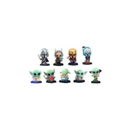 Star Wars The Mandalorian Cosbi Mini Figures 8 cm Blind Box Display (8)