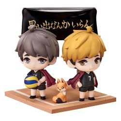 Haikyu!! Qset+ pack 2 figurines mini Atsumu Miya & Osamu Miya 8 cm