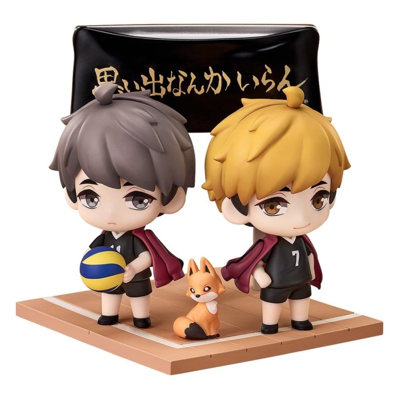 Haikyu!! Qset+ pack 2 figurines mini Atsumu Miya & Osamu Miya 8 cm