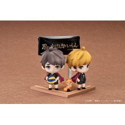 Haikyu!! Qset+ Mini Figures 2-Pack Atsumu Miya & Osamu Miya 8 cm