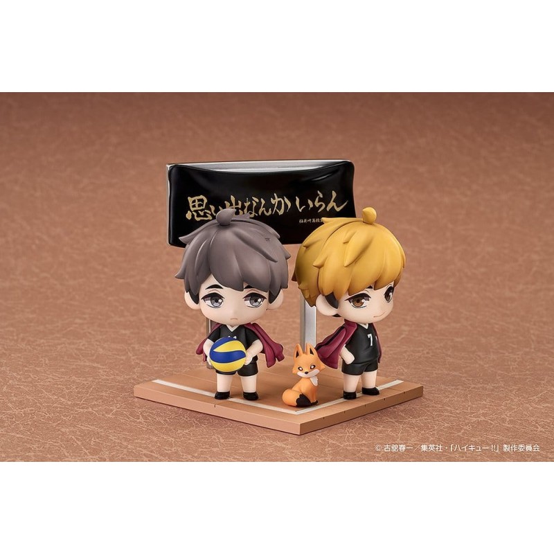 Haikyu!! Qset+ pack 2 figurines mini Atsumu Miya & Osamu Miya 8 cm
