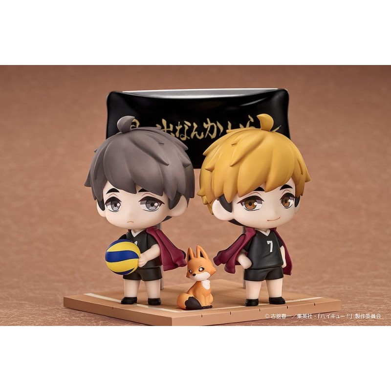 Haikyu!! Qset+ pack 2 figurines mini Atsumu Miya & Osamu Miya 8 cm