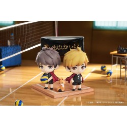 Haikyu!! Qset+ Mini Figures 2-Pack Atsumu Miya & Osamu Miya 8 cm