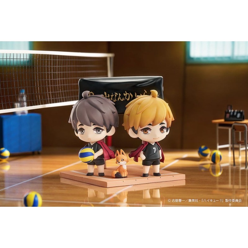 Haikyu!! Qset+ pack 2 figurines mini Atsumu Miya & Osamu Miya 8 cm