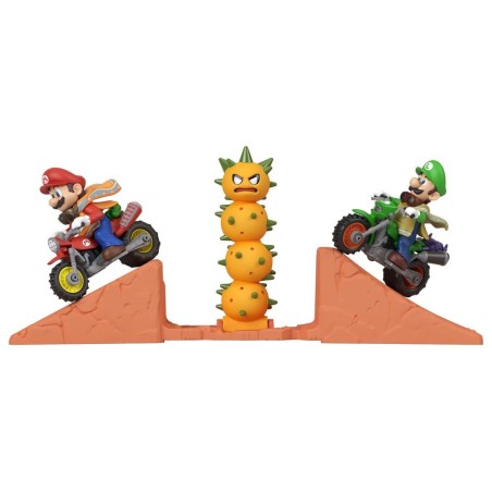 The Super Mario Galaxy Movie Hot Wheels Playset Mario & Luigi Desert Jump