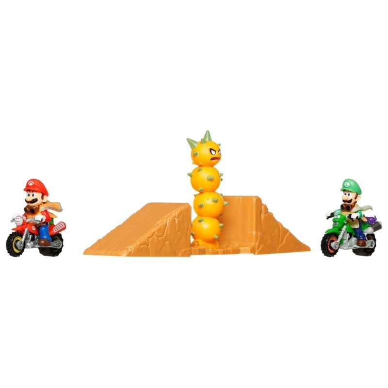 The Super Mario Galaxy Movie Hot Wheels Playset Mario & Luigi Desert Jump