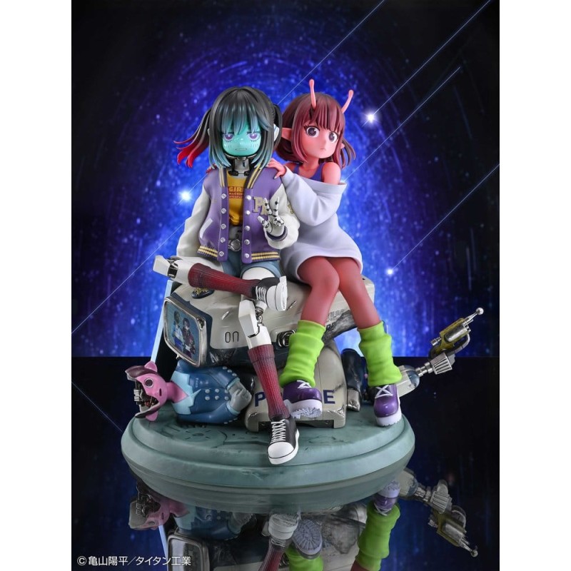 Milky Subway The Galactic Limited Express PVC Figures 2-Pack Chiharu & Makina 18 cm
