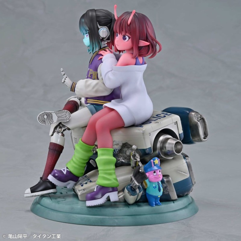 Milky Subway The Galactic Limited Express pack 2 figurines PVC Chiharu & Makina 18 cm